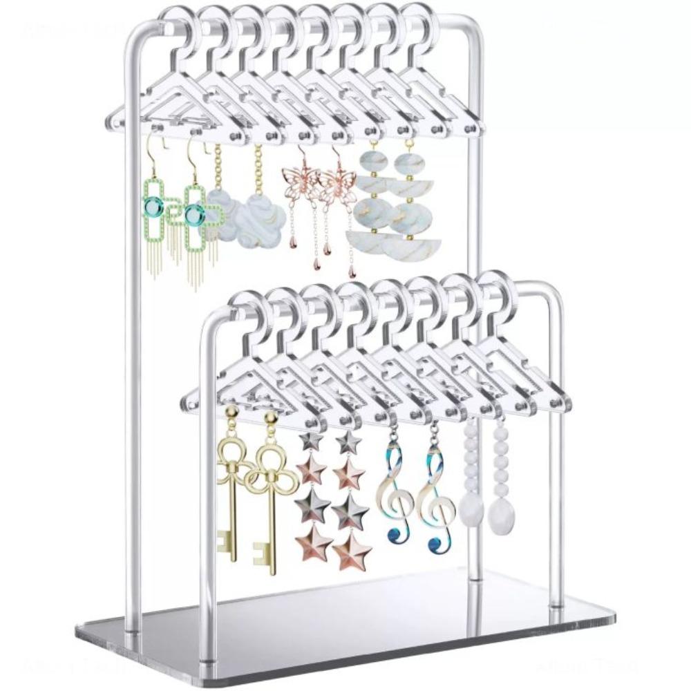 Jewelry Organizer 16pcs Hangers Shaped Jewelry Holder  Desktop Display