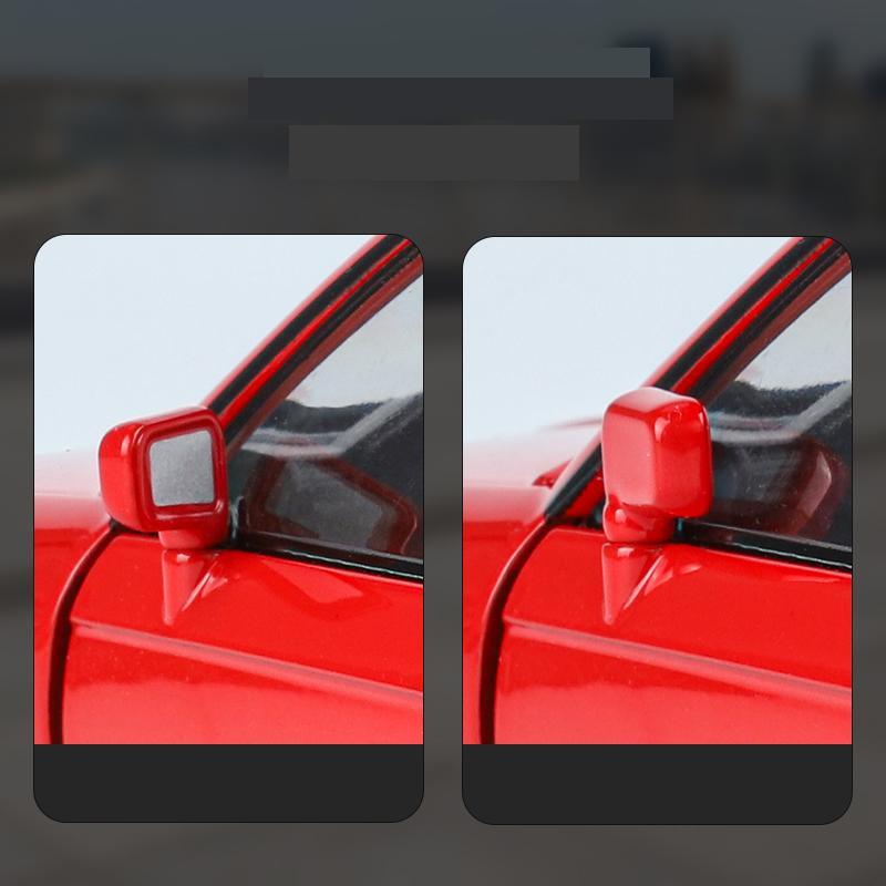 1/24 BMW M3 E30 Toy Car Model Diecast Metal Vehicle Miniature Pull Back Sound Light Doors Openable Collection Gift For Kid Boys