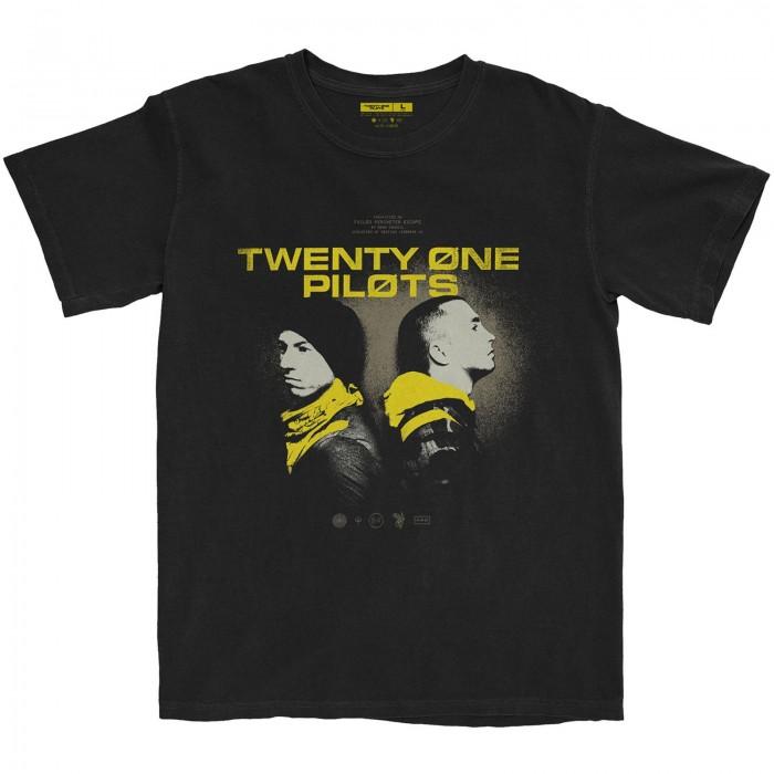 TWENTY ONE PILOTS T-shirt unisex adulto schiena contro schiena