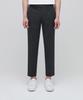 Lightweight Tapered Hidden Banding Crop Slacks [Charcoal Gray]