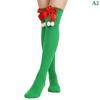 Christmas Ornaments Socks Striped Long Stockings Christmas Decorations High Socks for Girls Striped Knee Socks
