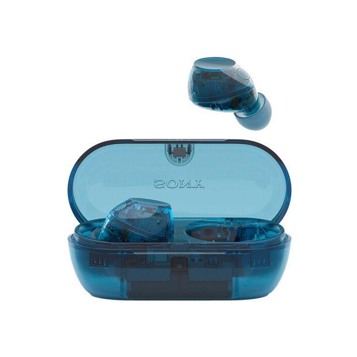 Ecouteurs Sony sans fil Bluetooth Multipoint WF-C710N avec reduction de bruit active Glass blue
