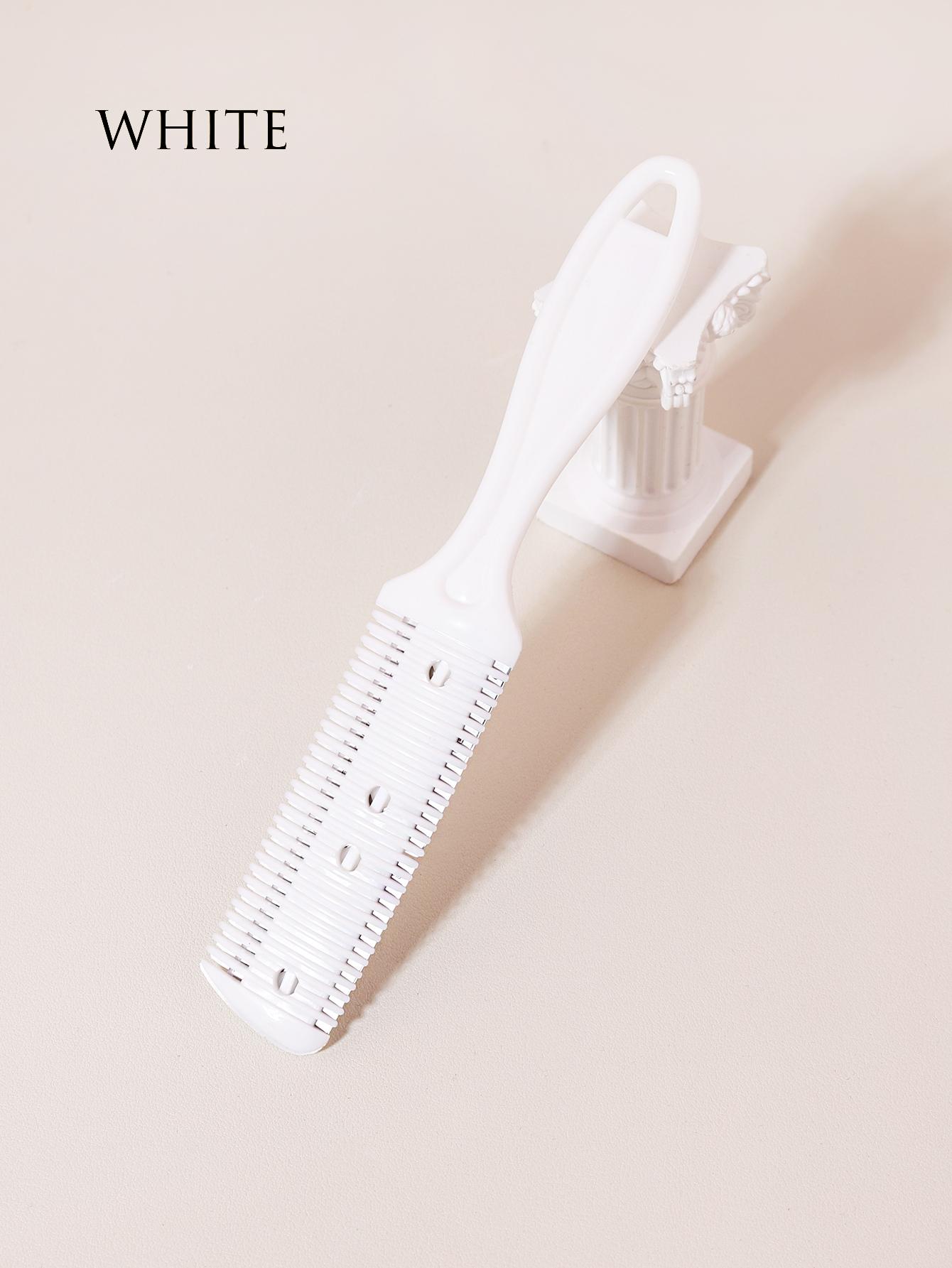 

1 шт. расческа-бритва с двойным лезвием, расческа для машинки для стрижки волос, расческа для прореживания волос, инструмент для стрижки тонких волос