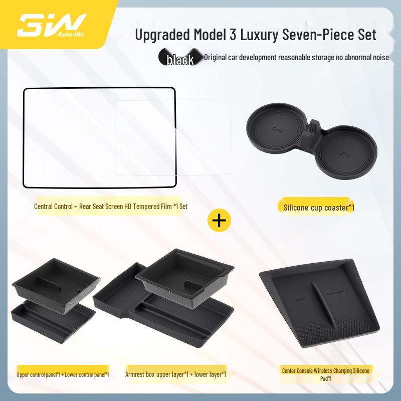 Tesla Model Y & 3 Displayschutz - Gehärtetes Glas, HD-Displayfolie, Schutz für die Mittelkonsole.