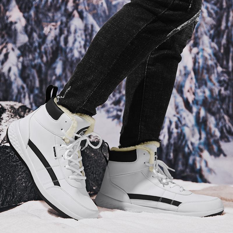 

мужские ботинки 2024 новые зимние тапочки теплые мужские водонепроницаемые нескользящие плюшевые кроссовки мужские теннисные туфли ботинки мужские кроссовки зимние 38