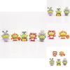 Adorable Three-eyed Alien Figurine In Various Character Costumes Fun Collectible