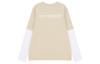 New Balance Contrasting Colors T Shirts Unisex Apricot Crew Neck Moderate Straight Fit 5DC16063-BEI