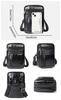 Cevins PU Leather Mini Shoulder Waist Crossbody with Carabiner and Adjustable Pouch Men's Bag, Pouch, Bag, Multifunctional, Compact, Small,