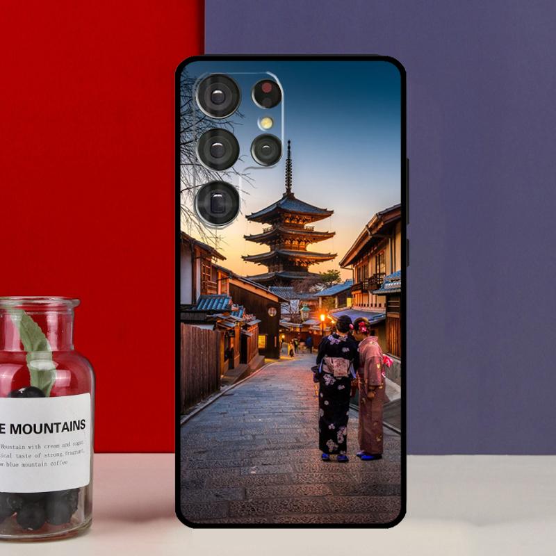 Japanese Temple Kyoto Funda Case For Samsung Galaxy S25 Ultra S9 S10 S20 S21 S22 Plus S23 FE S24 Ultra Phone Cover