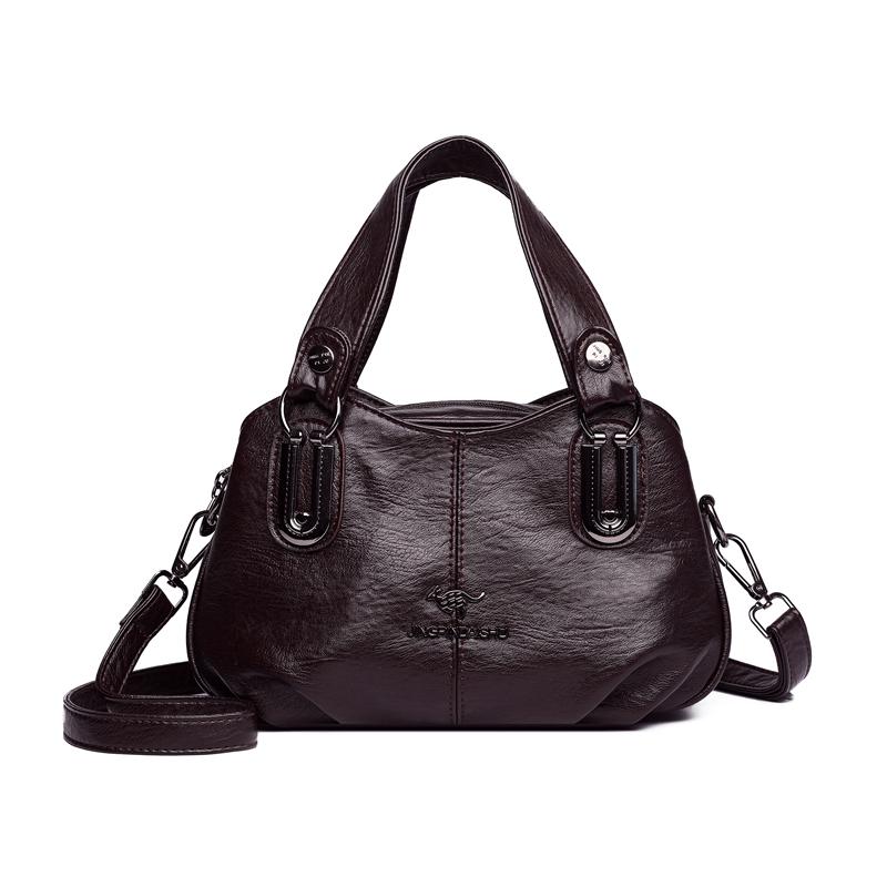 Handbag Women's PU Shoulder Bag Middle-aged And Elderly Mother Bag