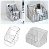 Multi-function Desktop Storage Box Transparent Cosmetics Organizer Box Makeup Brushes Holder