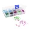 600pcs Plastic Storage Box Crochet Stitch Markers Colored Iron Metal Knitting Pins  For Knitting