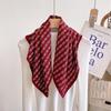Miling Double-Sided Chain Print Square Scarf