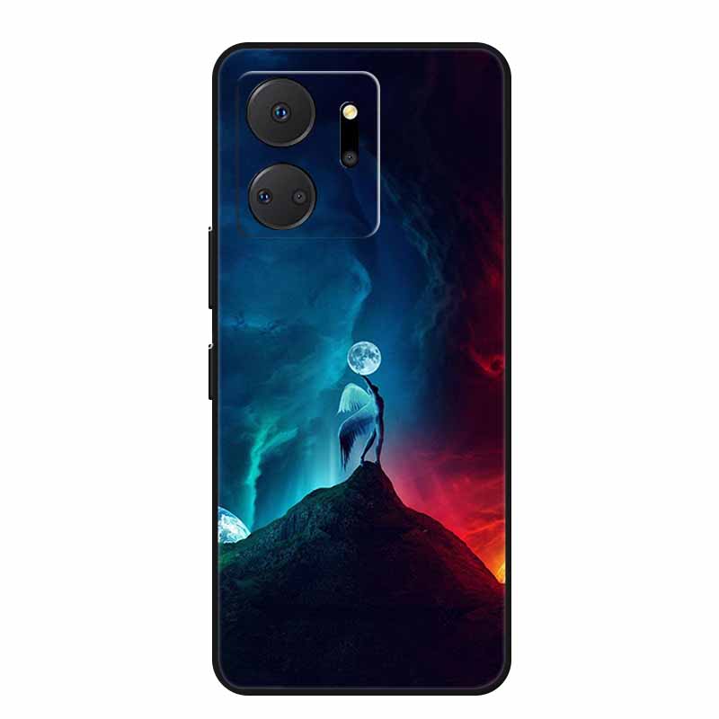 Handyhülle Für Honor X7a Rückseite Hülle X 7 a Coque Stoßfest Schwarzes Silikon Weiche Funda Für Honor Play 7T 7 T Hülle Play7T Capa