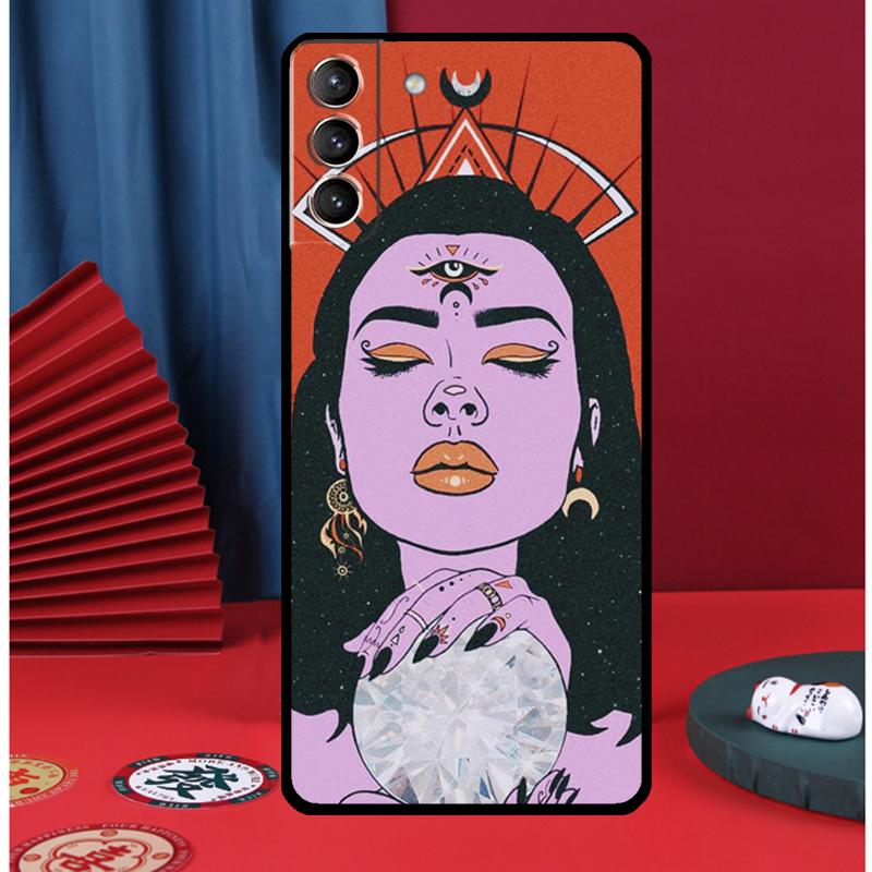 Hippie Grunge Art Phone Case For Samsung Galaxy S25 S24 Ultra S9 S10 S20 S21 S22 S23 Plus S24 FE Back Cover