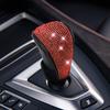 Kristall Diamant Auto Schalthebelknauf Abdeckung, Funkelnder Automatikgetriebe Schalthebel Griff Schutz, Klettverschluss Wicklung Innenraum Dekoration für Frauen Mädchen