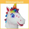 Funny Unicorn Horse Head Mask Latex Animal Costume For Holiday Celebrations