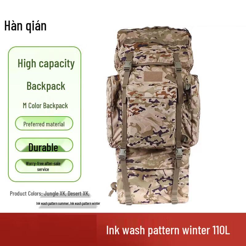 High-Capacity Tactical Military Rucksack and Gear Bag