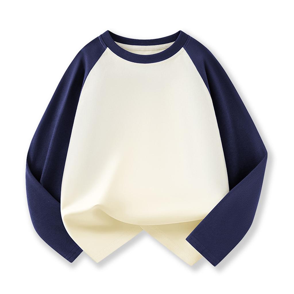 Mädchen Raglan-T-Shirt - Einfarbig Langarm Basisschicht