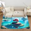 3D Printing Little Mermaid Ariel Princess Cartoon Carpet!Lving Room Bed Mat,Non-slip Durable Rug,Modern Simple Style Great Gift