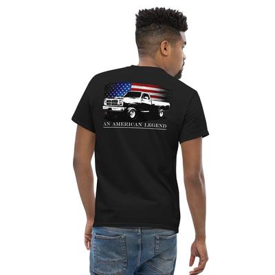 First Gen Truck T-Shirt Mens Classic Car Shirt Back Printed Unisex T-Shirt
