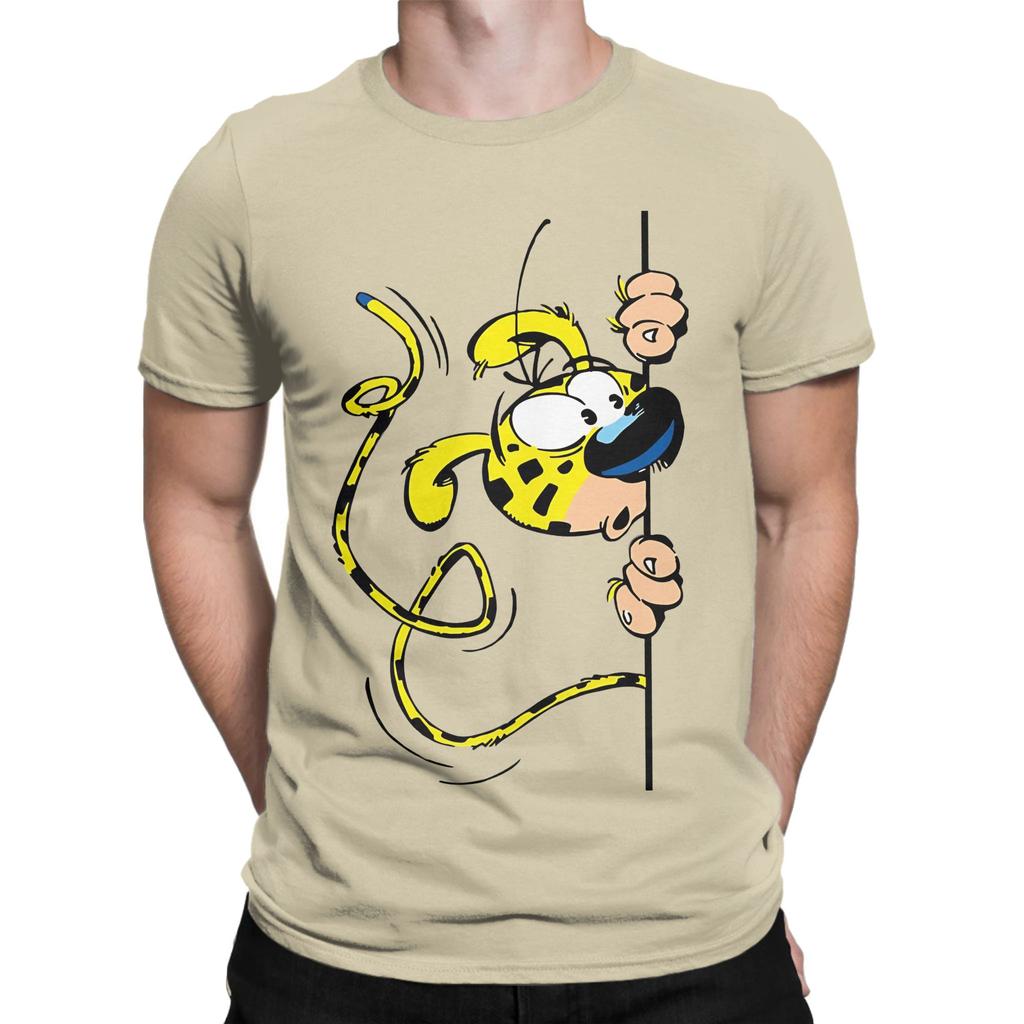 Marsupilami Blue Wall Novelty 100 Cotton Tshirt Marsupilami Tops Tees For Unisex