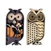 Traditional Multilayer Wooden Owl Statue Modern Design Hand Carved Decorative Piece For Study Room Bookcase Ornament