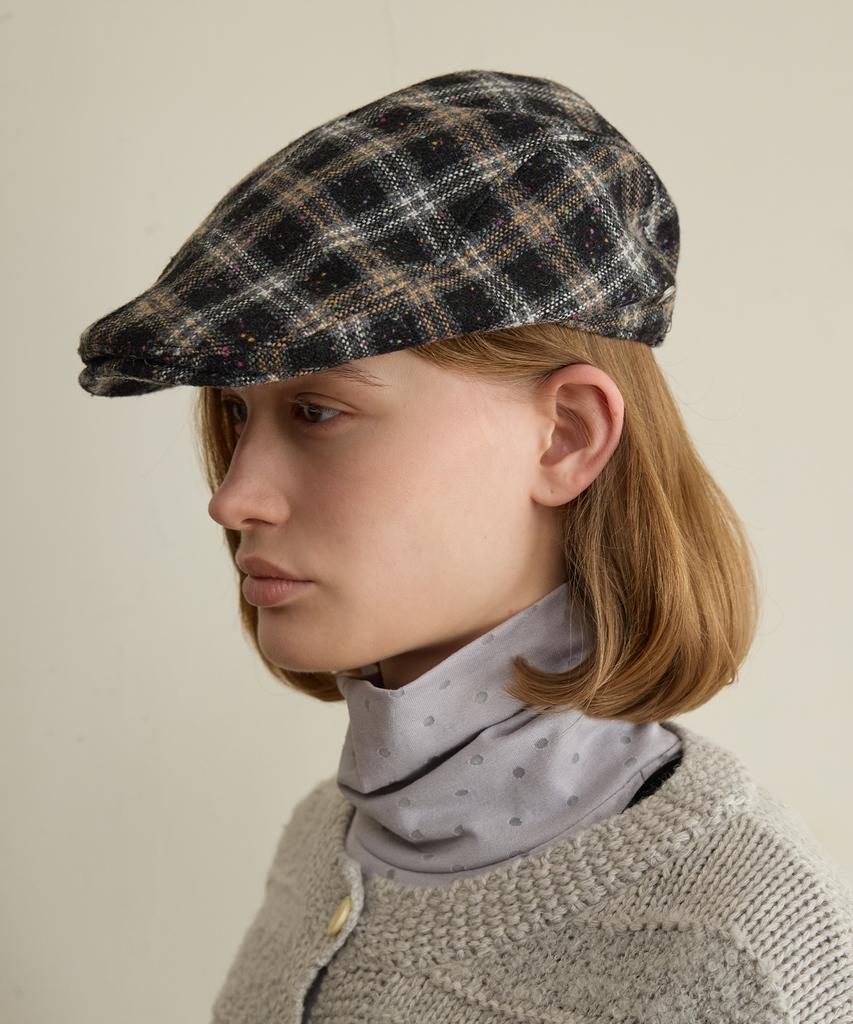 FUNFROMFUN Check Hunting Cap, Black