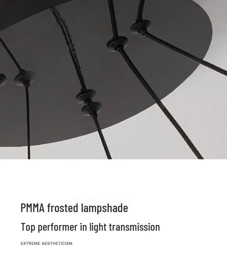 Light Luxury Italian Modern Chandelier - Grand Round Ring Nordic Lighting Fixture for Living Room or Hall