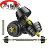 JINGRUIDA Adjustable Rubberized Dumbbells