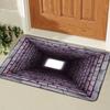 3D Optical Illusion Rug Non-Slip Visual Trap Floor Mat Bottomless Pit Visual Illusion Doormat