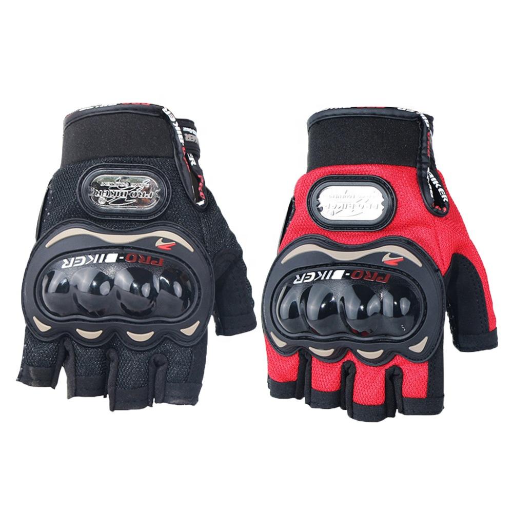 Men's Motorcycle Half Finger Gloves Cycling Equipment Wearable Lady Knight Racing Summer Fingerless Glove Protective Gear Gloves