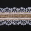 Ribbon White Burlap Lace Ribbon Jute Vintage Hessian Jute Ribbon Lace Jute Lace Ribbon Wedding Decoration