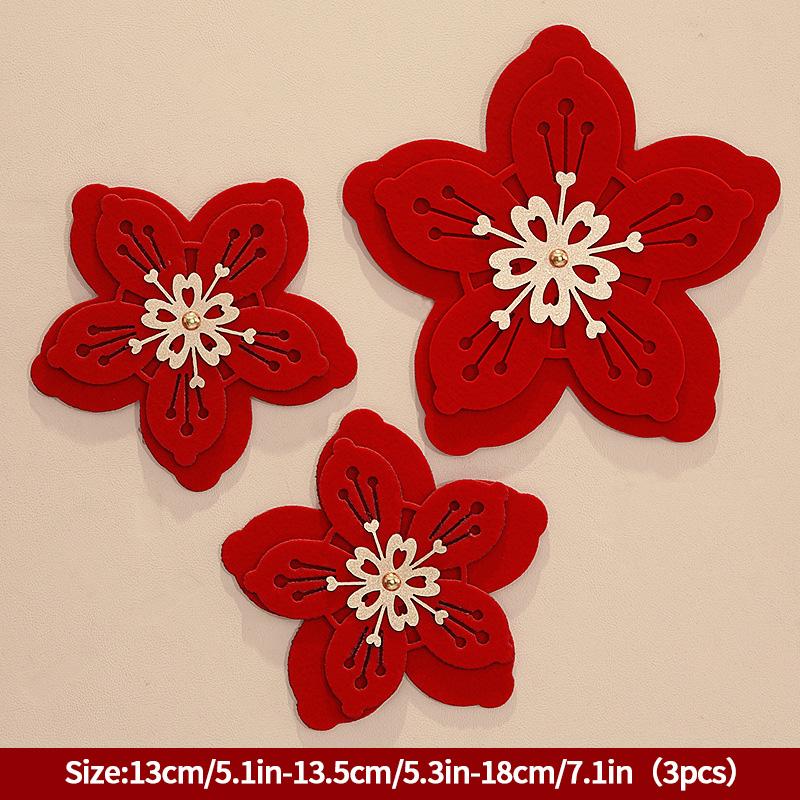 Chinese Wedding Decoration Wedding Wall Decoration Chinese Style Decorative Sticker Double Happiness Hanging Decoration Household Decoration