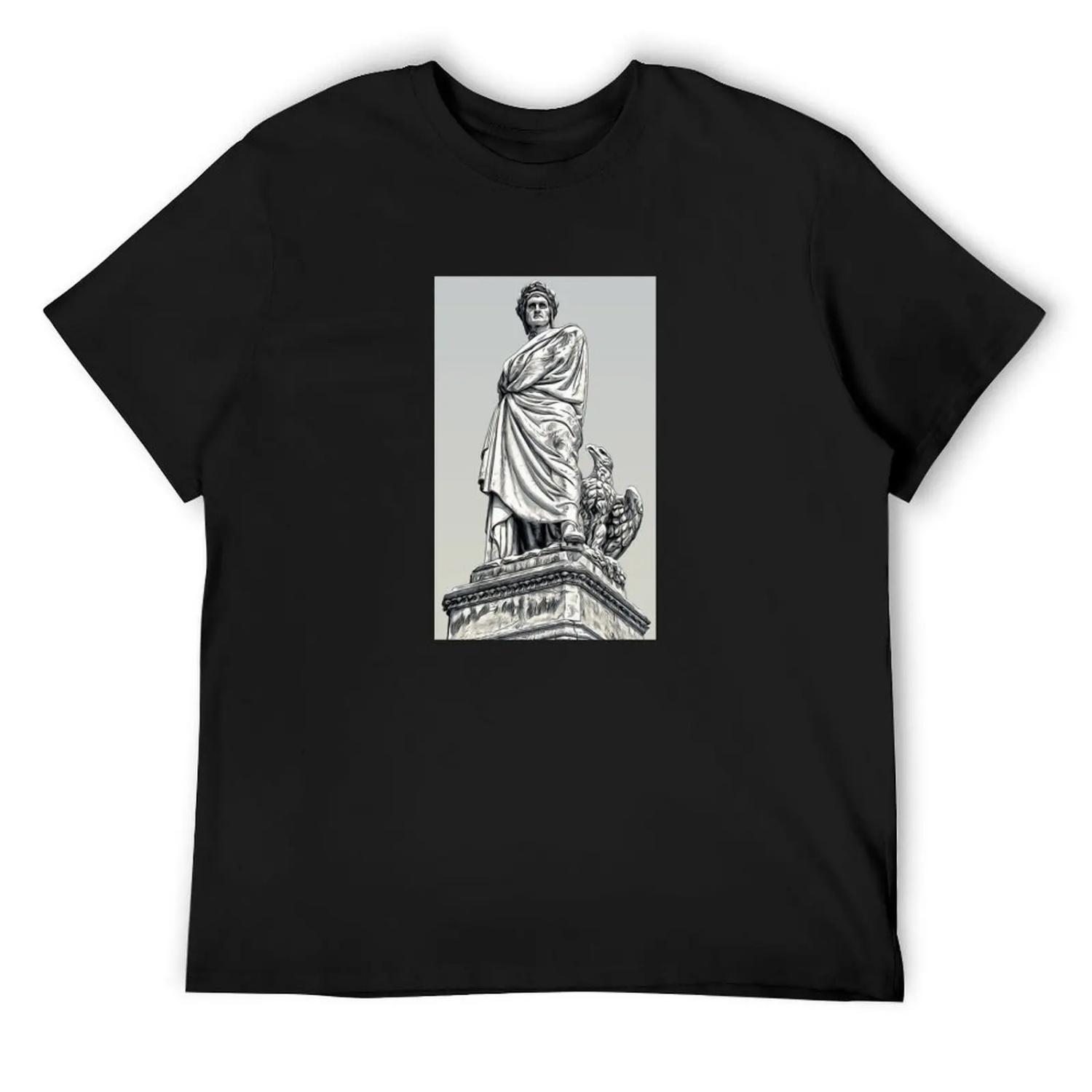 Dante Alighieri T-Shirt anime tshirt plus sizes plain funny shirt cotton plus size men clothing XXXXXL чёрный