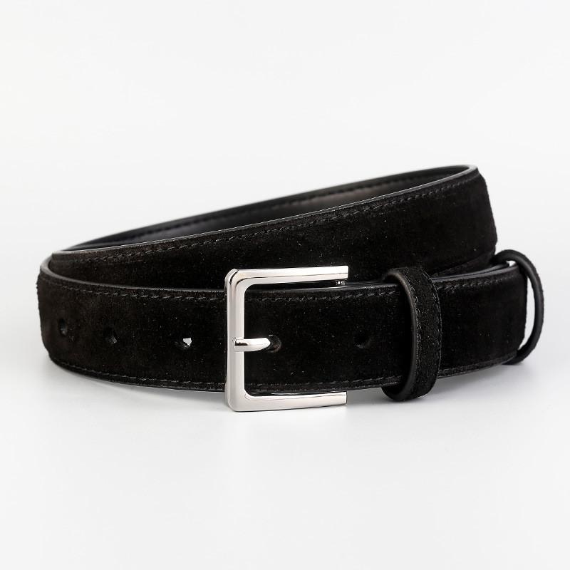 Korean Style Womens Leather Waist Belt With Alloy Clasp Suitable For Casual Outfits Black