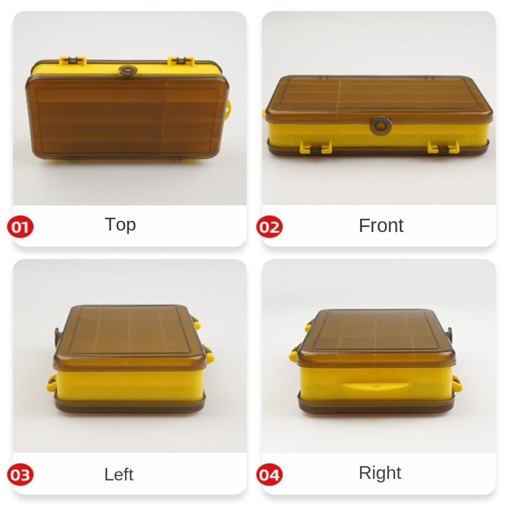 Mehrere Fächer Angel-Aufbewahrungsboxen Doppelseitige Köder-Kunstköder-Box Köderaufbewahrung