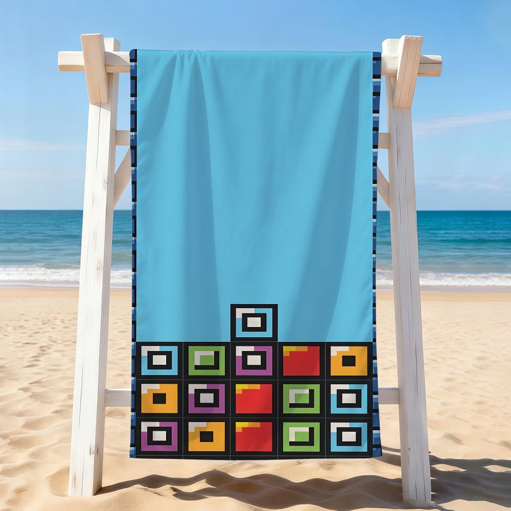 Atrategy game T-TETRIS Towel Drying Bath Towel Applicable To Light Swimming Camping Yoga Beach Out