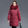 Winter new foreign-style down cotton-padded clothes for women's medium and long middle-aged and elderly mother cotton-padded jackets, thickened wa
