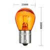 2 szt. 1156 BA15S szkło o dużej mocy i niskim zużyciu paliwa, żarówka do świateł stopu samochodu, wskaźnik świetlny 21 W DC12 V, biały/bursztynowy #289597