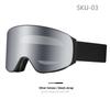 Ski Goggles Uv400 Protection Skiing Googles Snow Safety Anti-fog Mirror Lenses Otg Magnetic Snowboard Safety Glasses Custom Logo