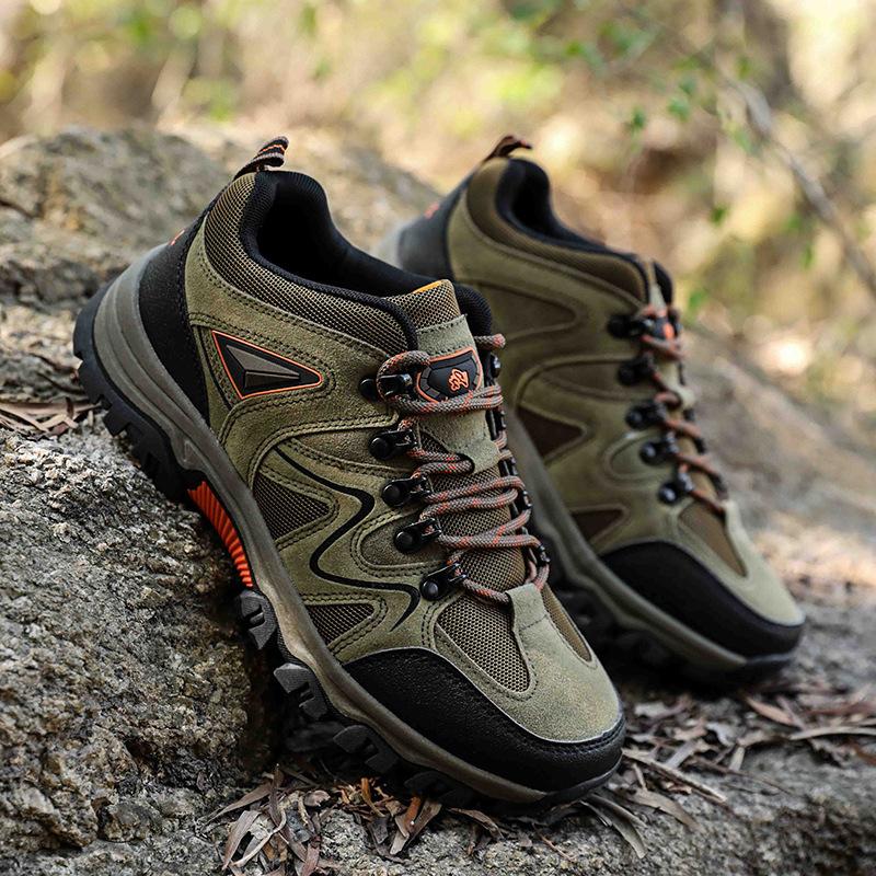 Fashion Outdoor Spring And Autumn Hiking Shoes Hiking Shoes Casual Comfortable Versatile Sports Shoes For Men Lace-Ups Fashionable