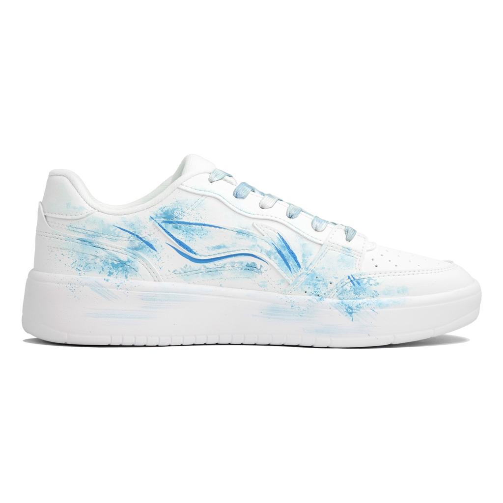 Li Ning Sycee Wan Hua Nong, Galaxy Blue Island, Shopping Bag Abrasion Resistant Lightweight Low top Skateboard Shoes AGCT339-6(Team113-S-BOX)