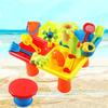 Children's Outdoor Sand & Water Play Table Set with Chairs & Digging Tools