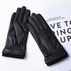 Winter Erwachsene Echtes Leder Warme Handschuhe Damen Schafsleder Touchscreen Modische Winddichte Handschuhe zum Fahren und Radfahren