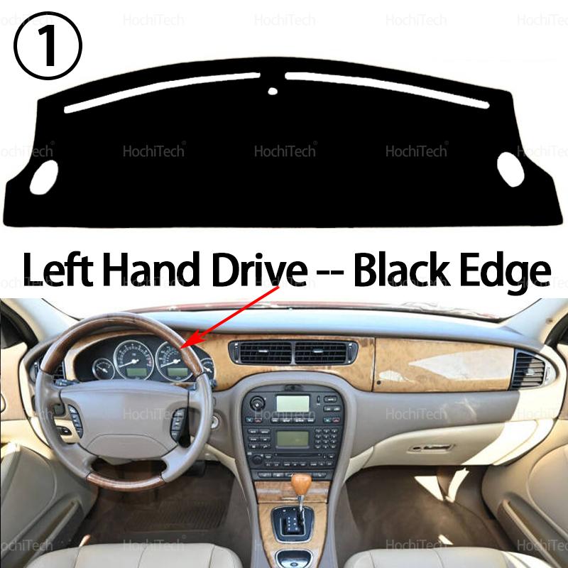 Dla Jaguar S-Type 2001-2009 Pokrowiec na deskę rozdzielczą samochodu Mata chroniąca przed słońcem Pokrycie platformy instrumentów Dywanik 2004 2005 2006 2007 2008