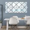 Quatrefoil Acrylic Mirror Wall Stickers Self Adhesive 3D Mirror Decals DIY Living Room Entrance Bathroom Home Decor Mirror Tiles