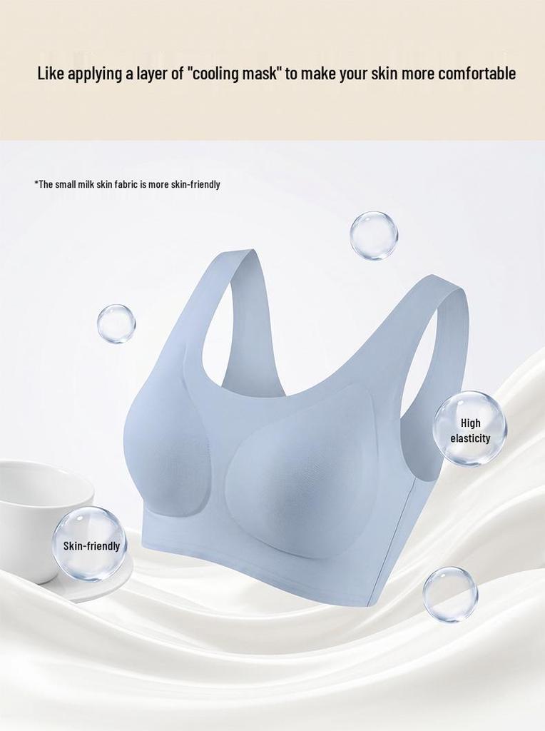 Seamless Wireless Comfort Full Cup Women's Bra with Fixed Cups