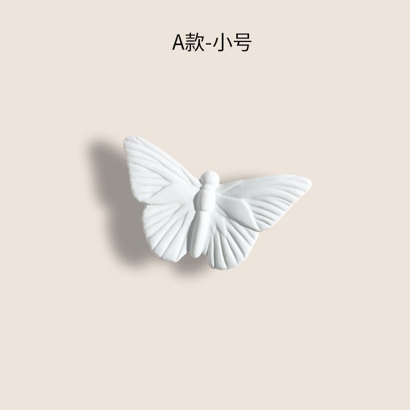 

Delicate Beautiful White ceramic Butterfly Craft Ornament Hotel background wall soft decoration Butterfly Pendant Home Decor