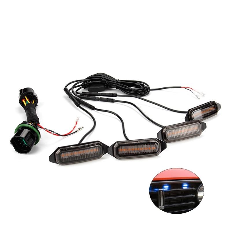 Car LED Emergencys StrobesLight Grille Flashing Warning Beacon Hazard Caution Light Yellow Lamp for Tank300 Vehicles SUV